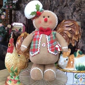 Gingerbread Boy Christmas 17”New 2023 Farmhouse Cabin Holiday Decor❤️❤️